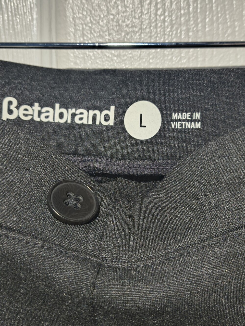 NWT Betabrand Classic Dress Pant Yoga Pants DPYP Charcoal Gray Straight L - Picture 3 of 14